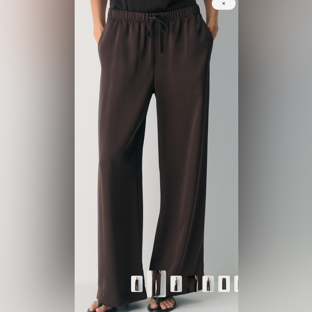 Aritzia satin lodge pant